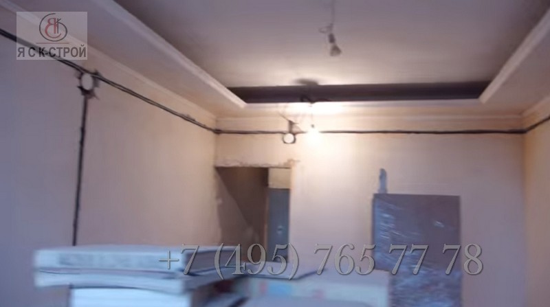 разводка кабеля в комнате в однокомнатной квартире для освещения